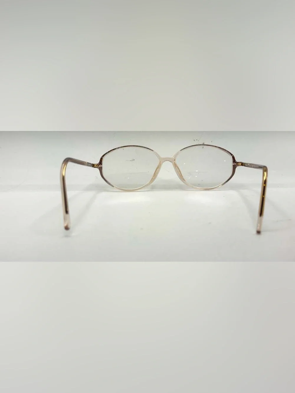Vintage Silhouette M1911 Brown Translucent Oval Sunglasses Frames Only Austria